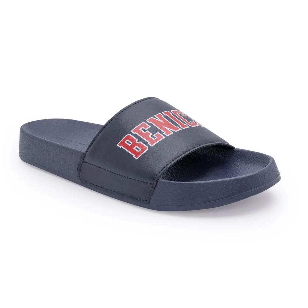 Mens Sliders in Navy | Casual Pool Sliders