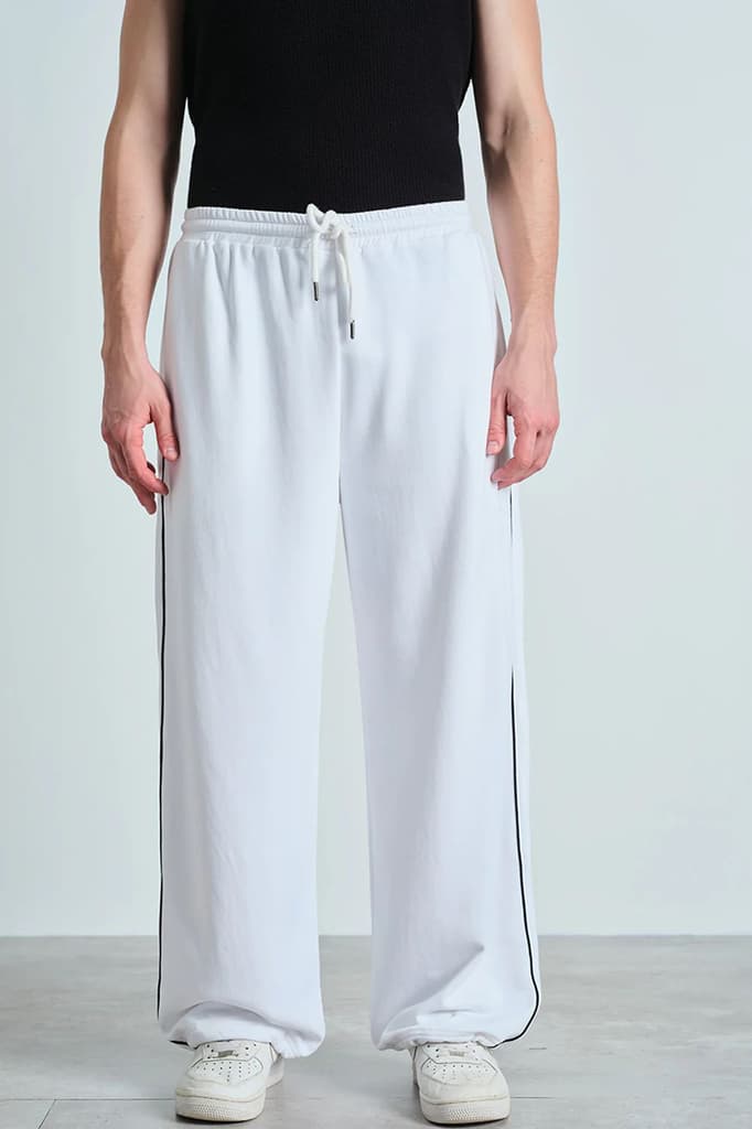 White Crisp Track Pants — photo 2