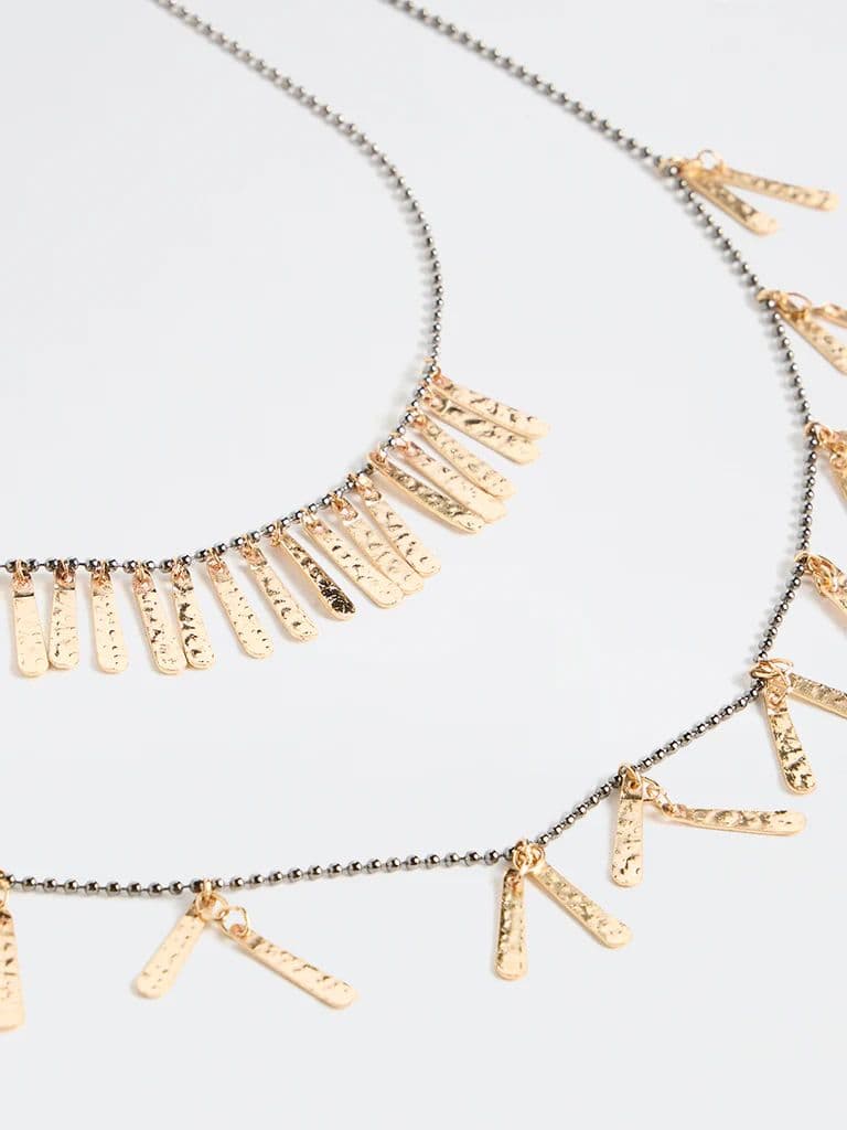 Westside Accessories Gold Metal Necklaces - Pack of 2 — photo 3