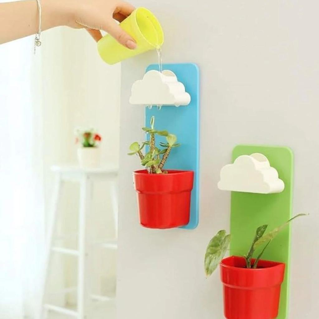 Rainy Cloud Pot – Wall Mounted Self-Watering Planter for Kids n Home Decor — photo 2