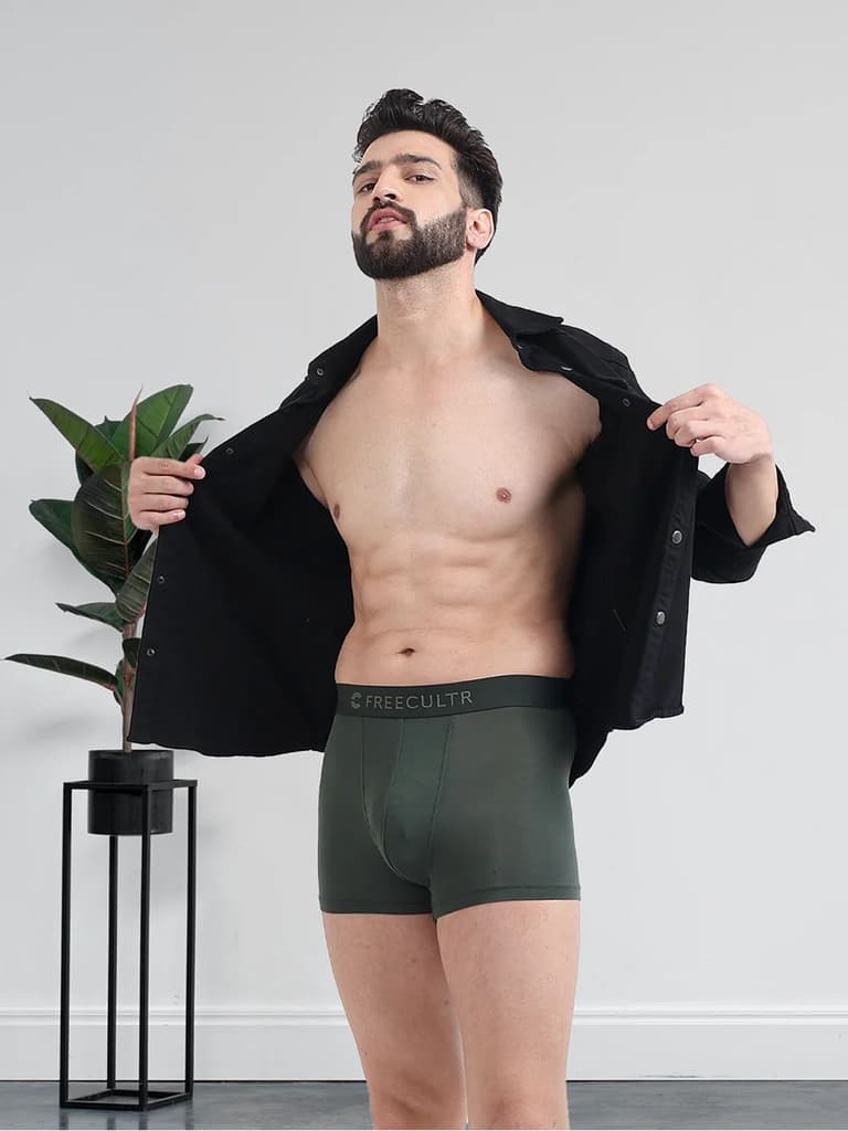 Men's Anti-Bacterial Micro Modal Trunk in Solid Waistband (Pack of 1) — photo 4