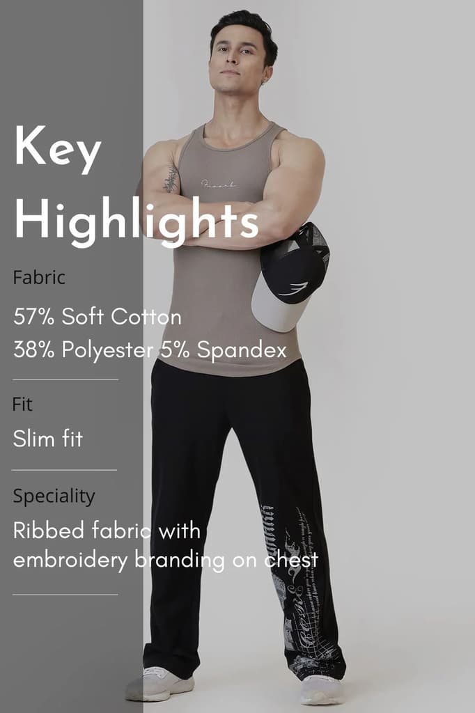 Ribbed Tank Warm Beige — photo 8