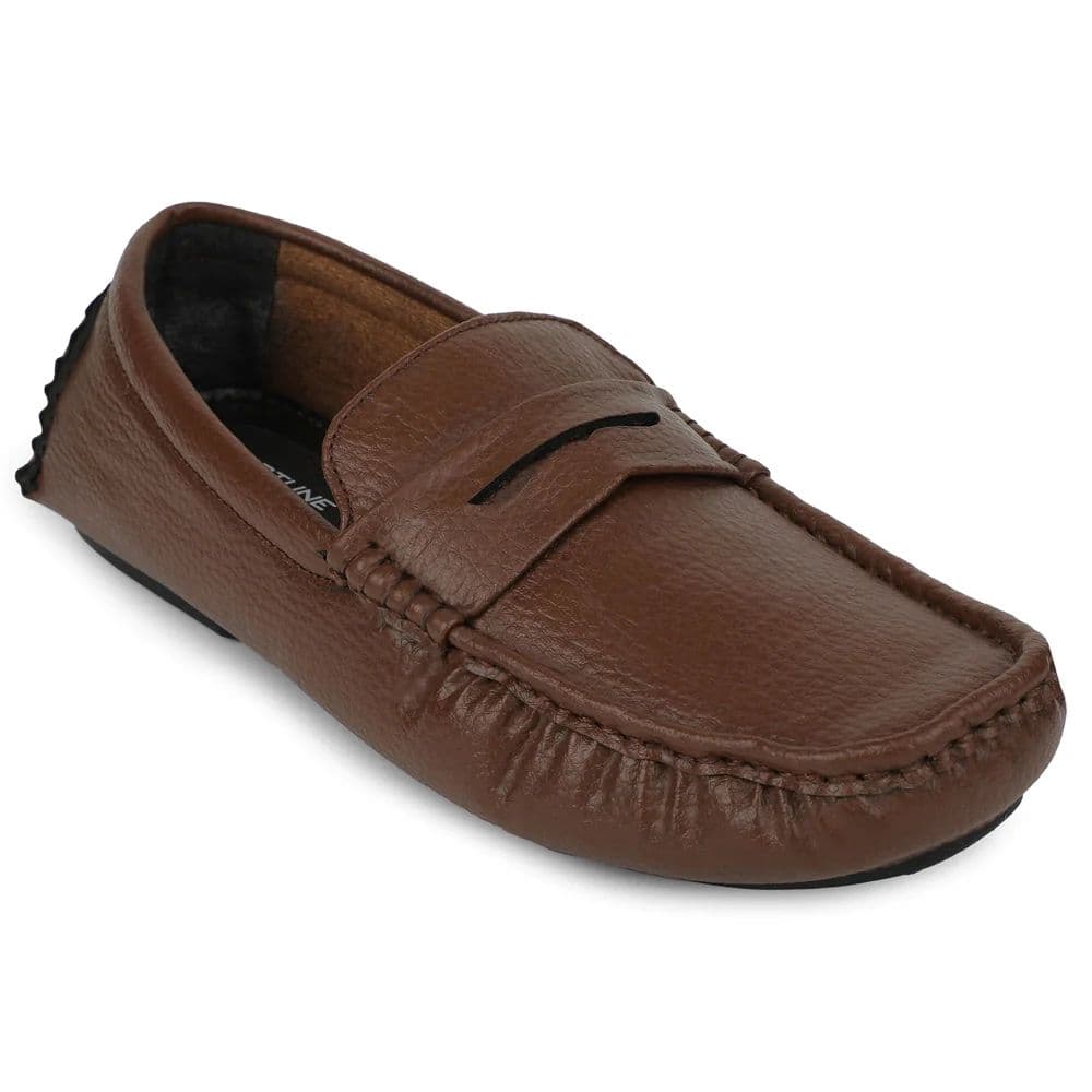 Fortune Brown Formal Loafers For Men CLASSIK-2E By Liberty — 6/40 / Brown