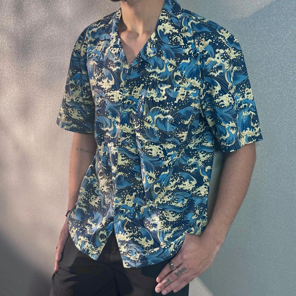 Ocean Wave Dynasty Structured Shirt — photo 5