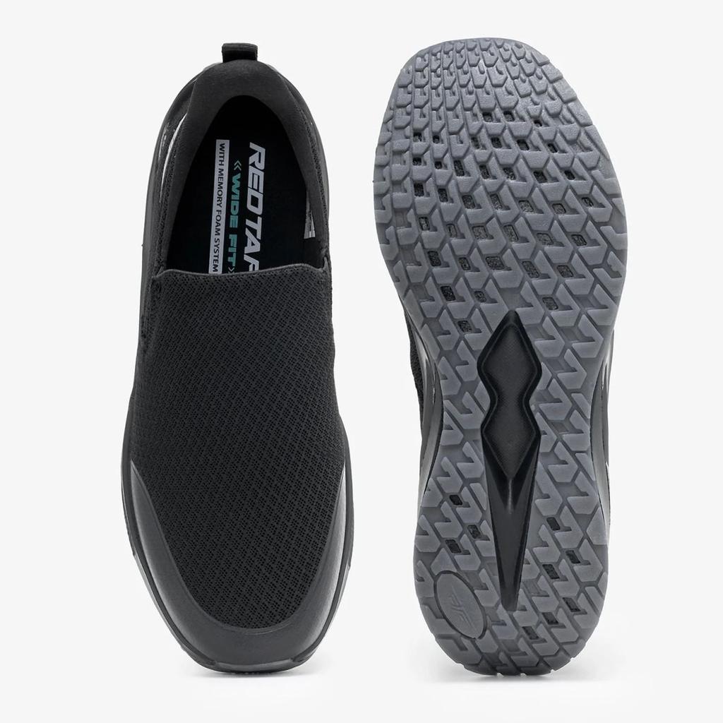 Walking Slip-On Shoes for Men in Full Black | Low-Cut Comfort Shoes. — photo 5