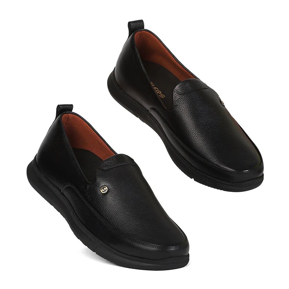 Healers S201-03 Black Casual Non Lacing Slip-on Shoes for Men by Liberty — photo 7
