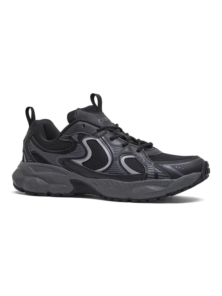 ROVERO Black Men's Sneakers — Black / 6