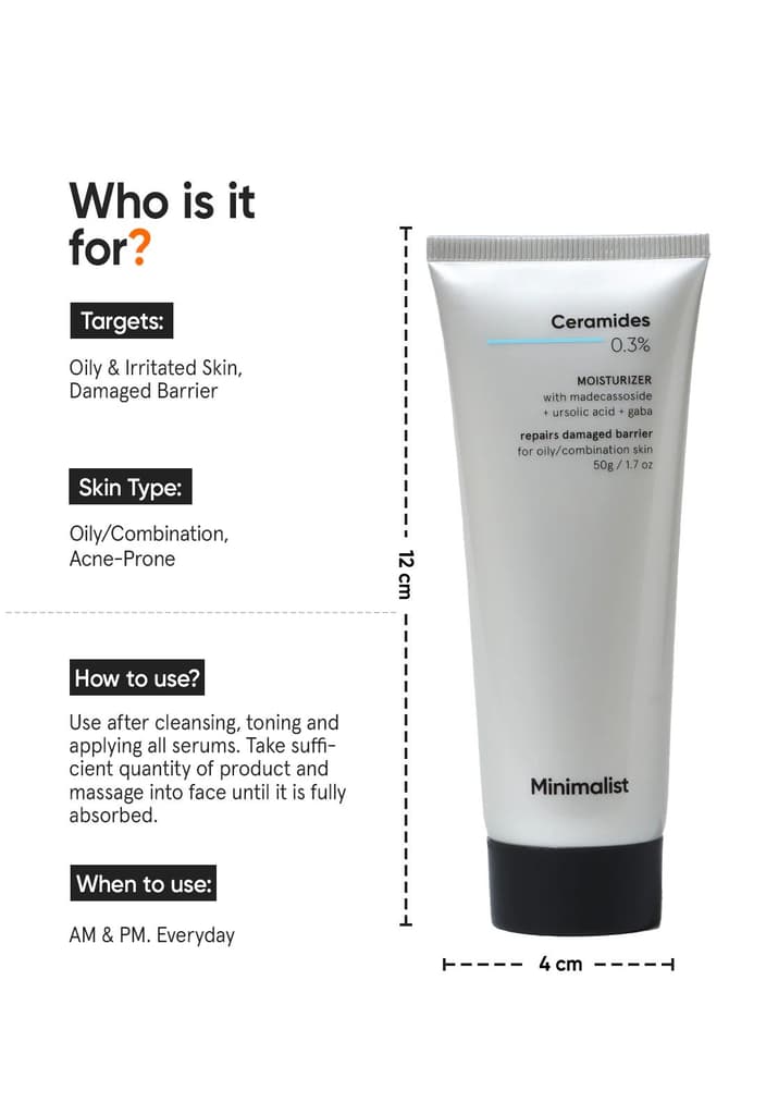 Ceramides 0.3% + Madecassoside Moisturizer