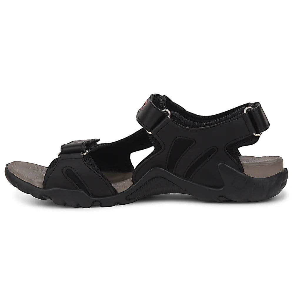 Force 10 Black Sporty Casual Sandal For Men 8141-20 By Liberty — photo 3