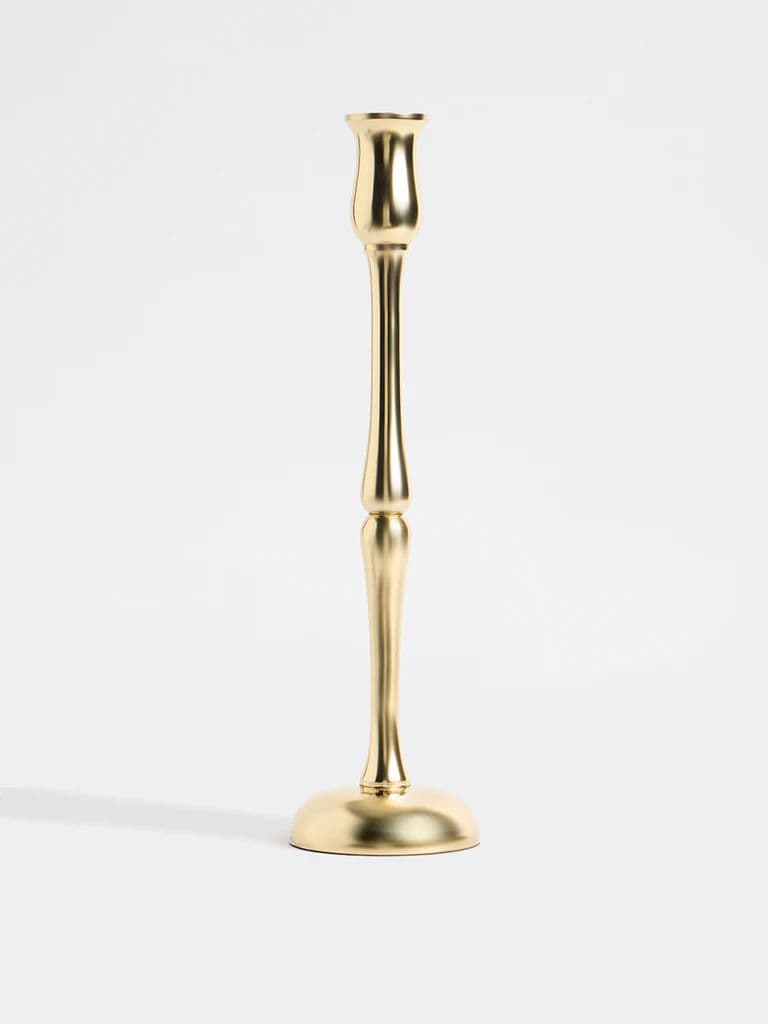 Westside Home Gold Tapered Candle Holder — photo 2