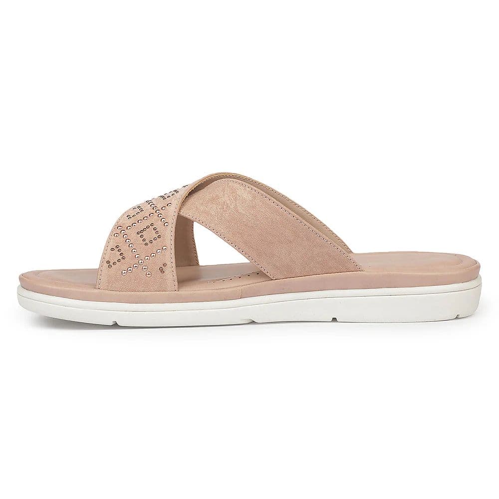 Healers MDG-16 Party Edit Peach Casual Slip on Slippers for women by Liberty — photo 6