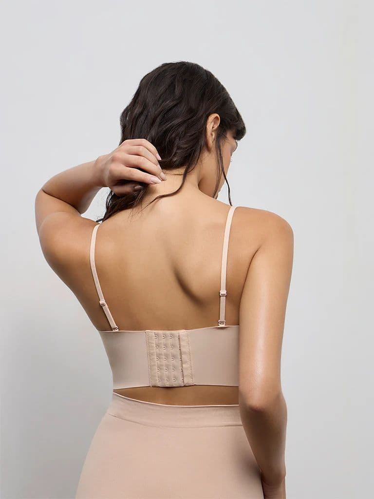 Wunderlove Beige Padded Bandeau Shapewear Bra — photo 4