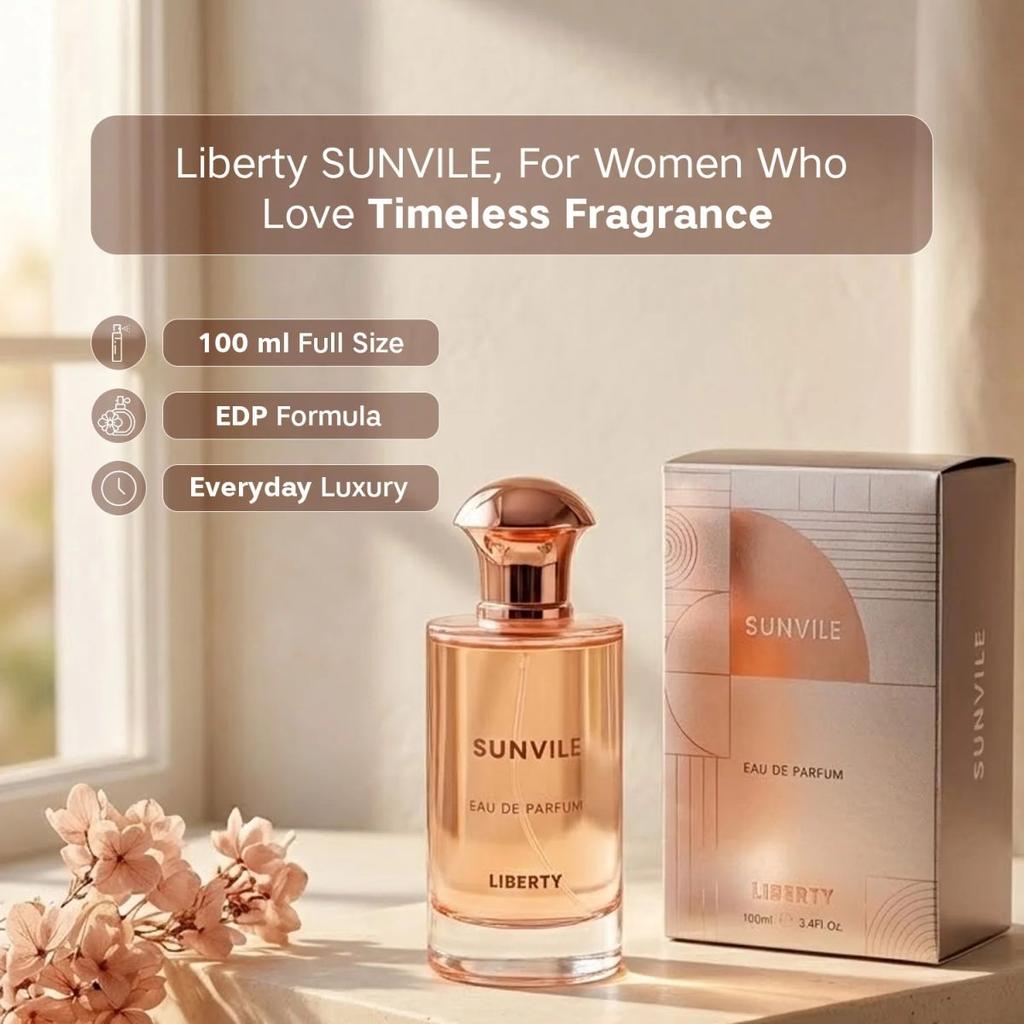 Liberty Luxury Sunvile Unisex Perfume (100ml), Eau De Parfum (EDP), Long Lasting Smell — photo 7