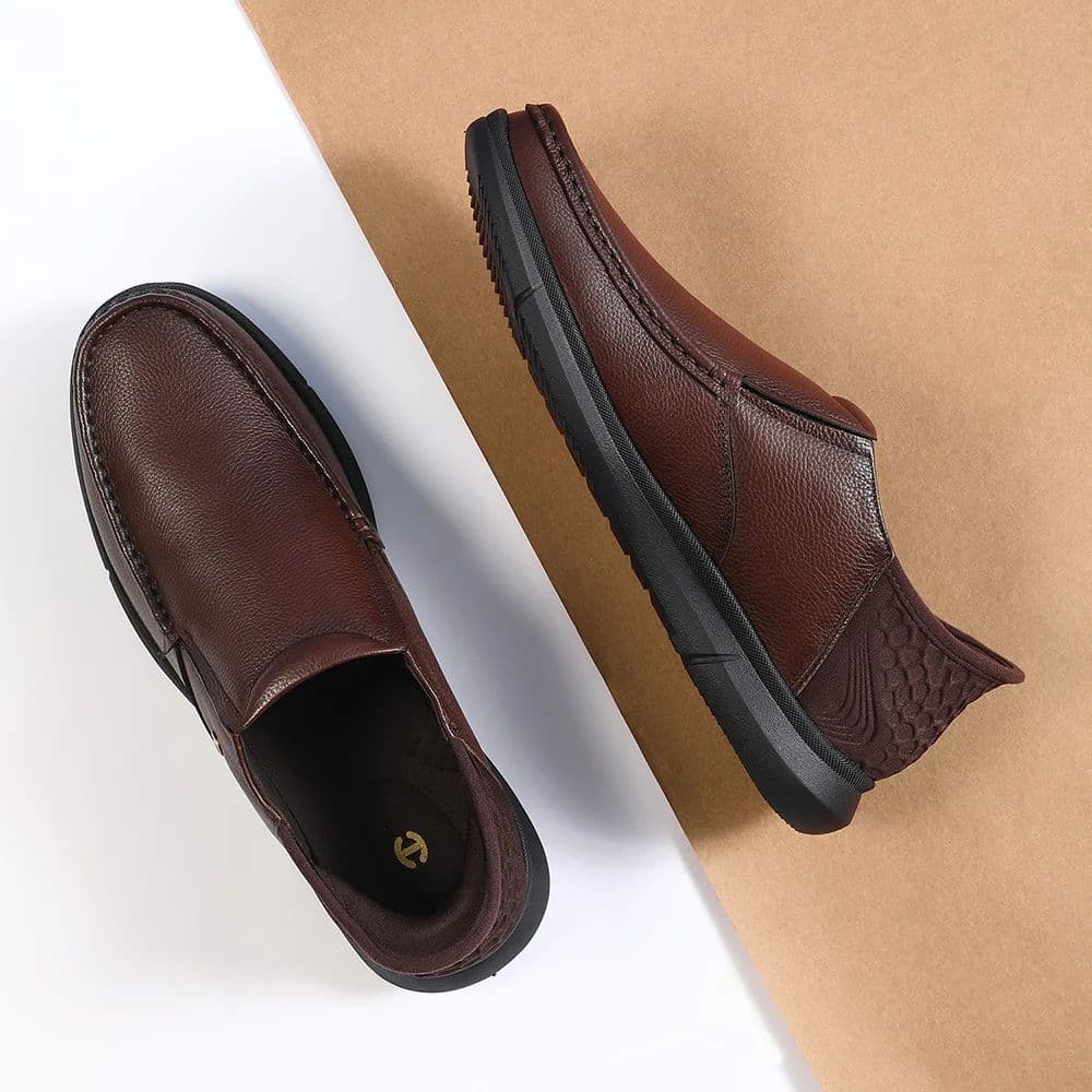 Healers Brown Formal Non Lacing Moccasin For Men S201-02 By Liberty — photo 2