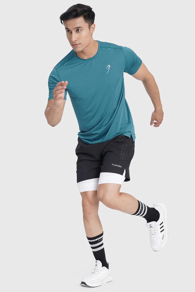 Laser Cut Running T-shirt Green — photo 6