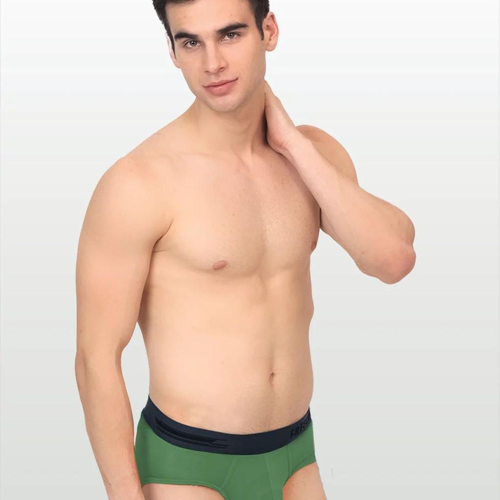 Men's Anti-Bacterial Micro Modal Brief in Contrast Waistband (Pack of 1)