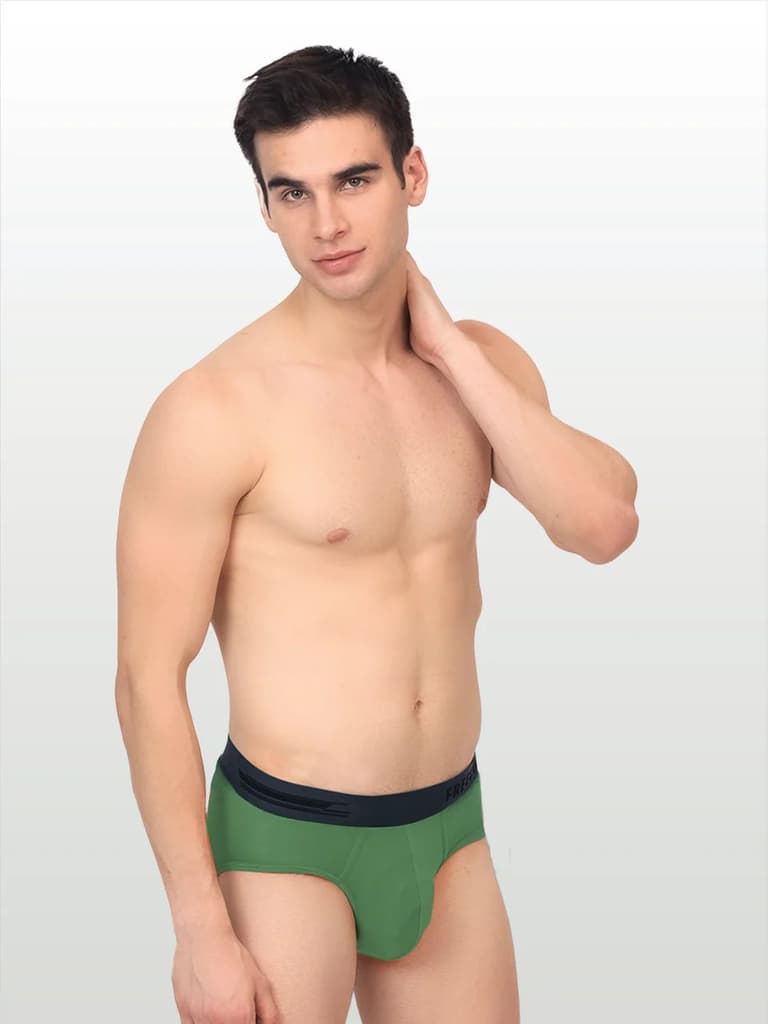 Men's Anti-Bacterial Micro Modal Brief in Contrast Waistband (Pack of 1)