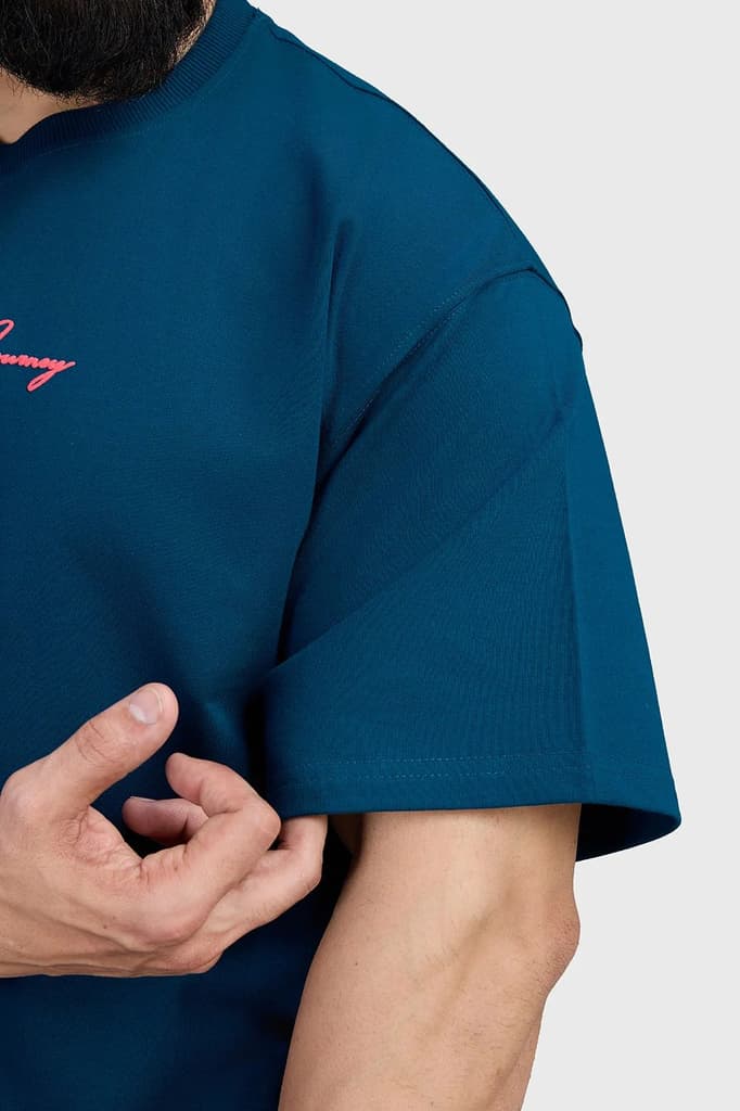 Respect The Journey Oversized T-shirt Teal — photo 6