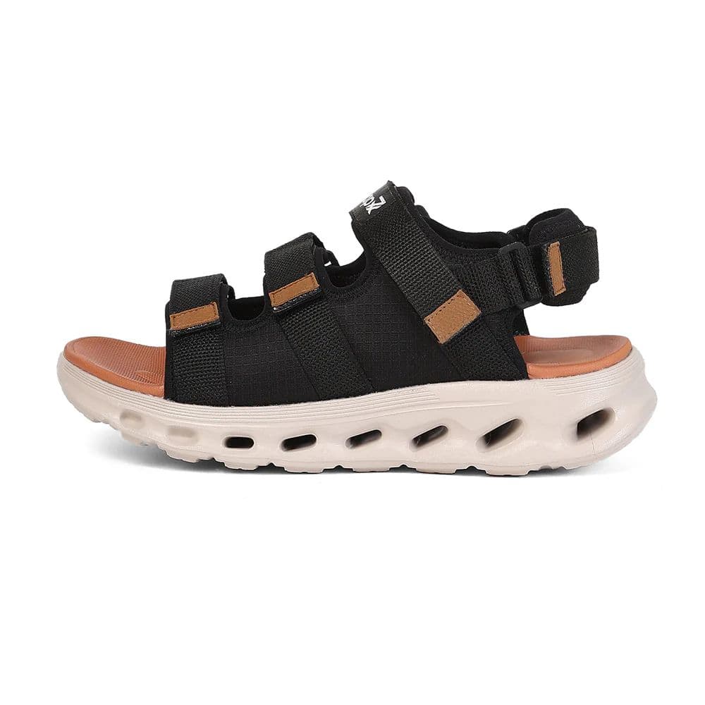 Leap7X AIRFLOW-S2 Men's Black Casual Sandals - Velcro Closure with Airflow Outsoles — photo 5
