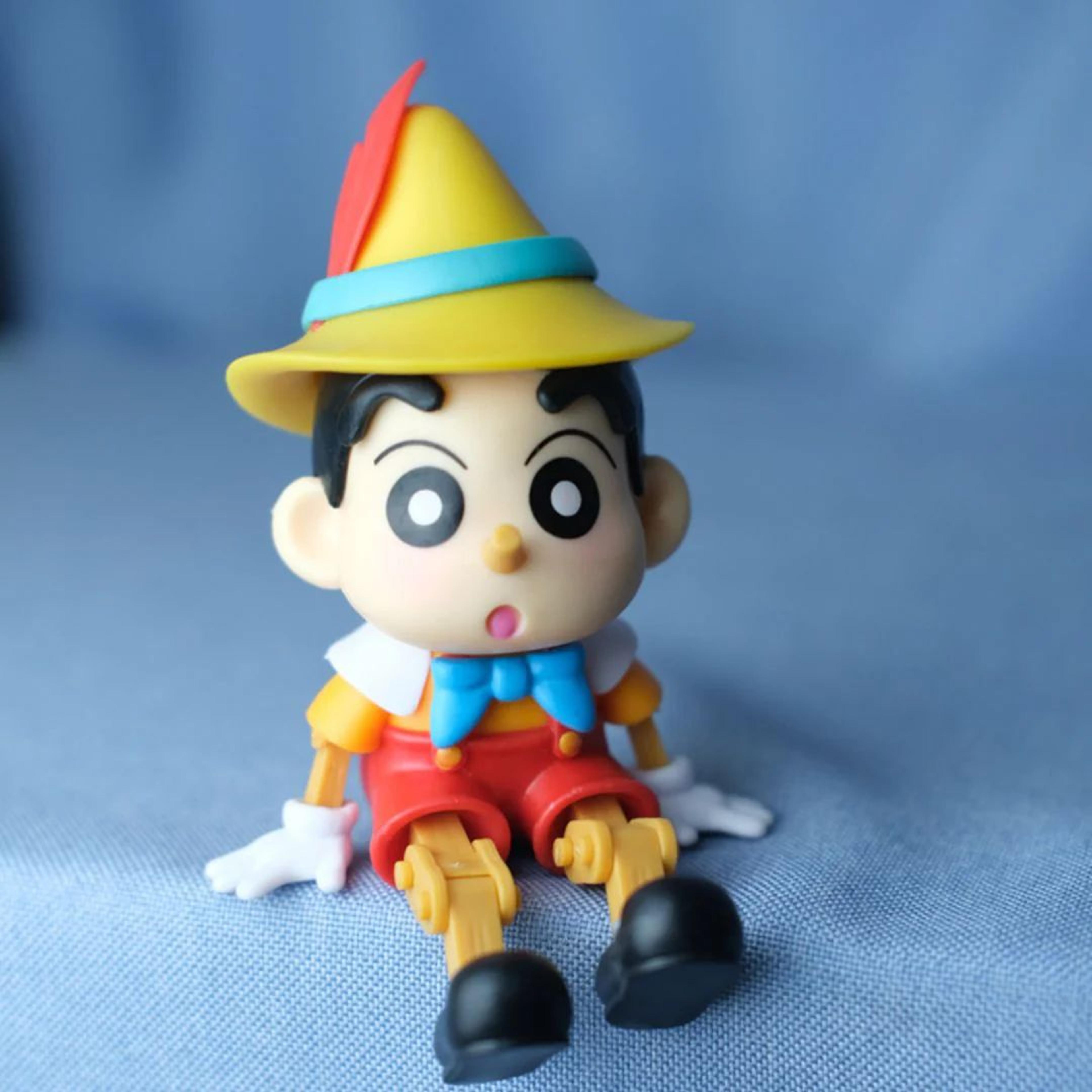 Shinchan Puppet Style Figurine | Cute Pinocchio Shinchan
