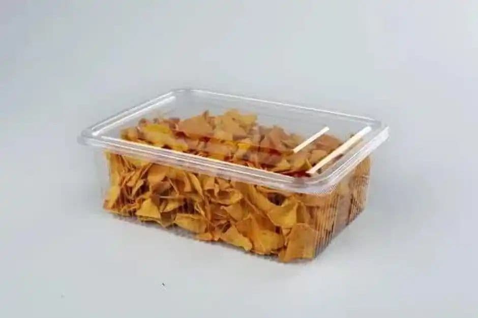 Plastic Hinge Box | Pack Of 10 | 500 ml | Tempware