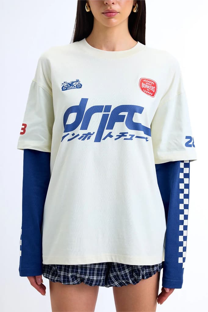 Blue Line Drift Long Sleeve T-shirt — photo 3