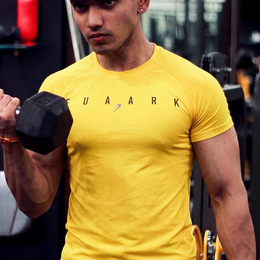 Checks T-shirt Yellow