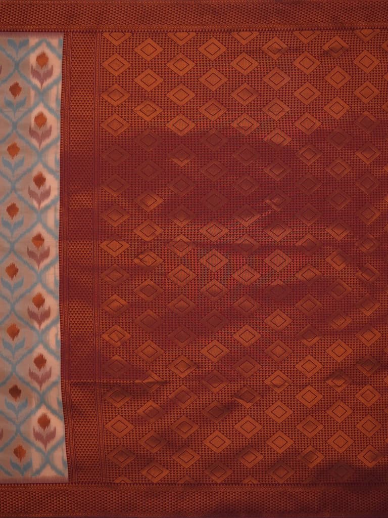 Mimosa Women's Woven Design Pochampally Style Art Silk Saree With Blouse Piece : SA00001953PCFREE — photo 6