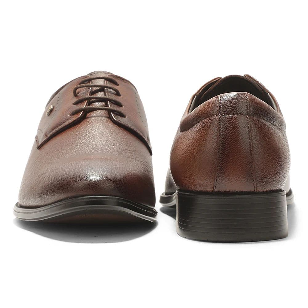 Healers SCL-16 Brown Formal Lacing Debry Shoes for Men By Liberty — photo 8