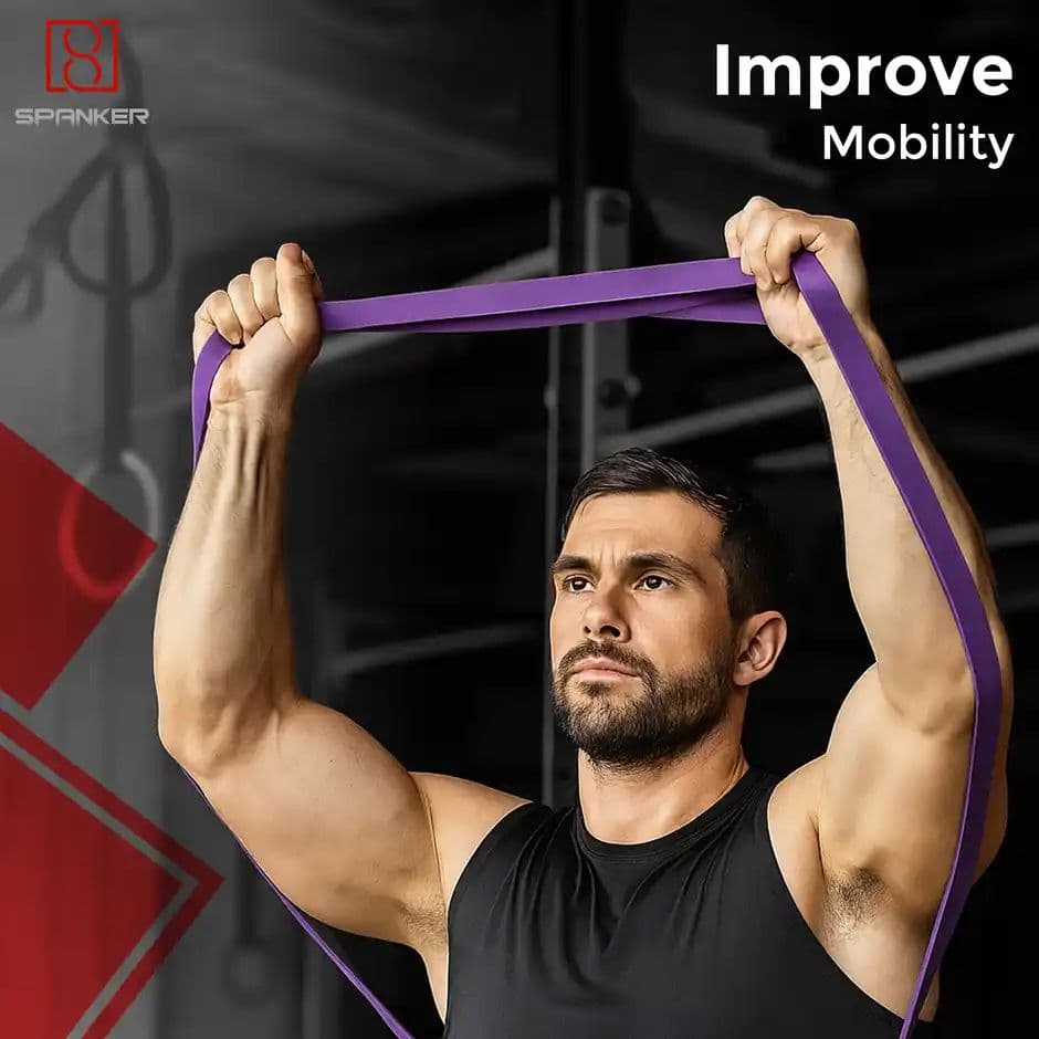 Spanker Sports 32mm Resistance Elastic Band for Fitness, Yoga & Strength Training — photo 3