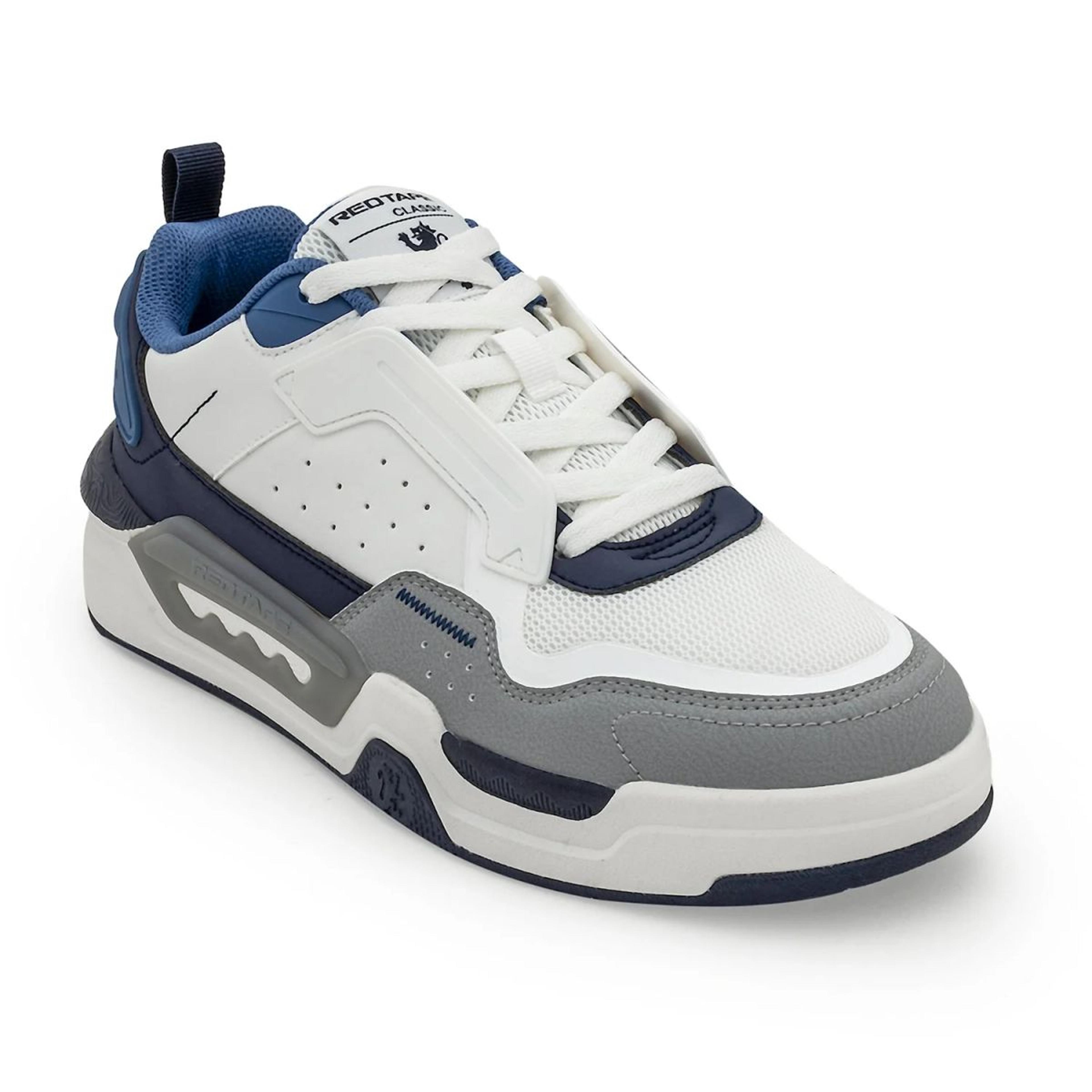 Sneakers for Men in White and Blue | Casual Shoes