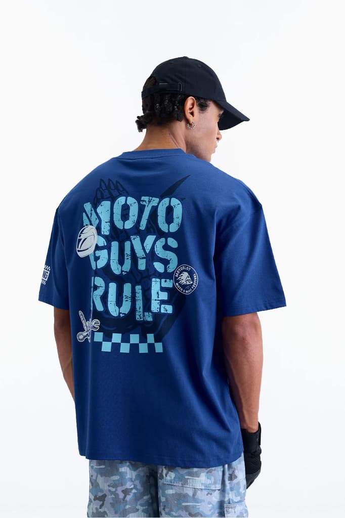 Moto Guys Rule Oversized T-shirt — photo 6