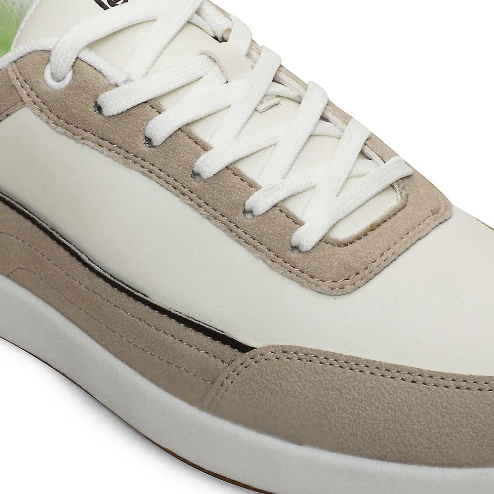 Leap7x Beige Casual Lacing Sneakers For Men CLASTO-2E By Liberty — photo 4
