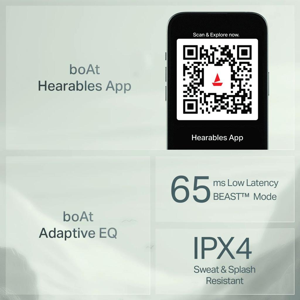 boAt Rockerz Prime 205 | Wireless Neckband with 50 Hours Playback, Spatial Audio, AI ENx™ Tech, Dual EQs & BEAST™ Mode — photo 7