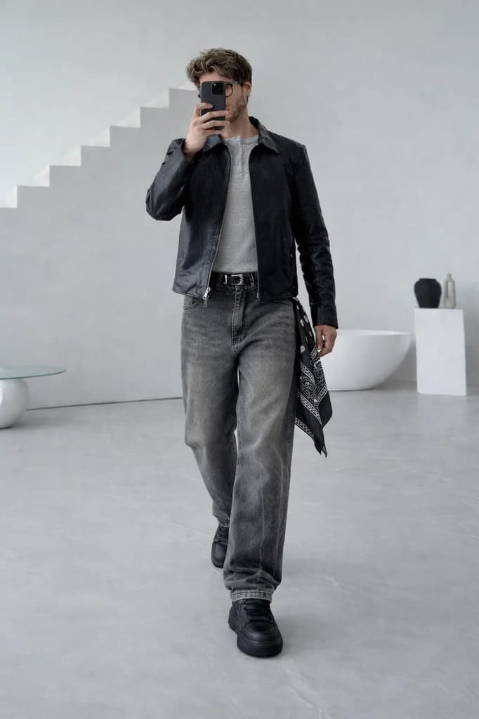 Bullet Grey Super Baggy Jeans — photo 4