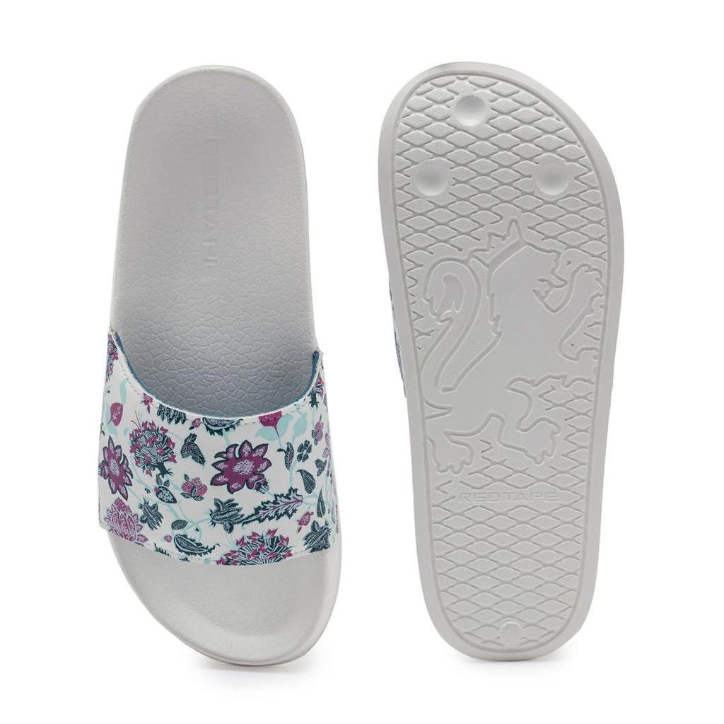 Womens Sliders in White | Casual Pool Sliders — photo 5