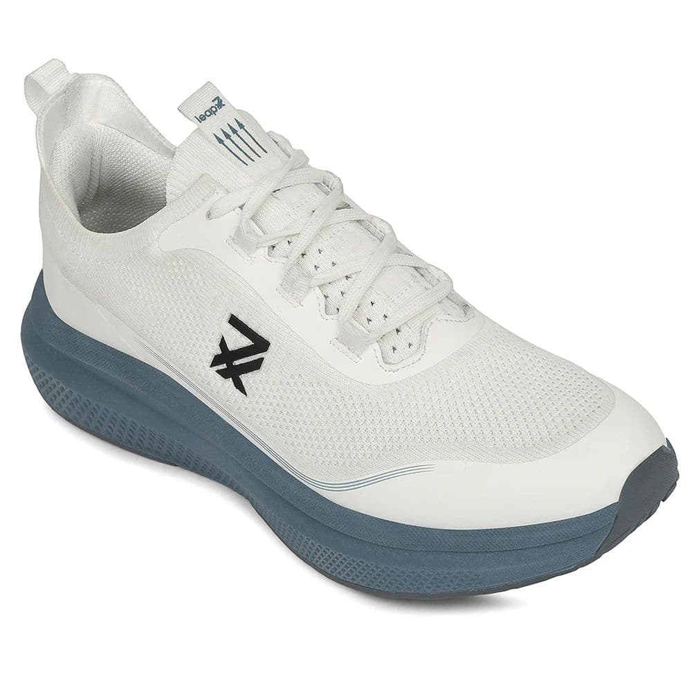 Leap7x White Sports Lacing Running Shoes For Men AUSTRIA-1 By Liberty — 6/40 / White
