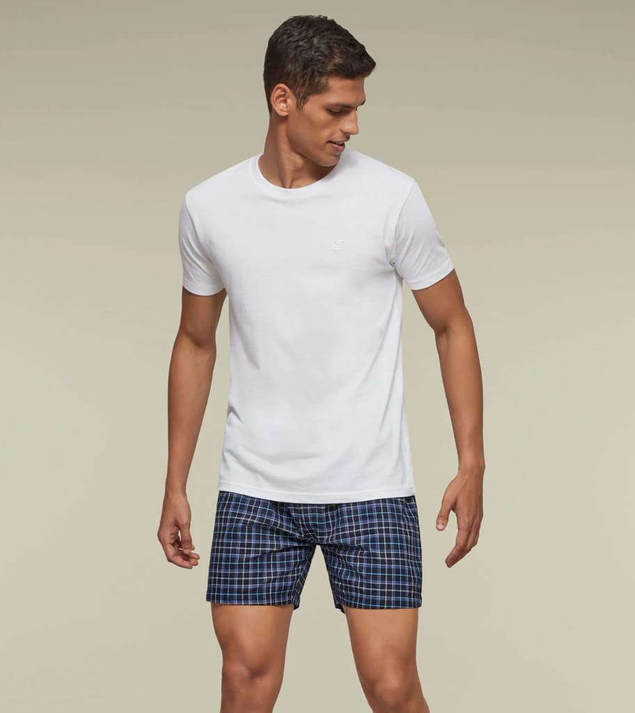 Checkmate Combed Cotton Boxers Beat The Blues — photo 5