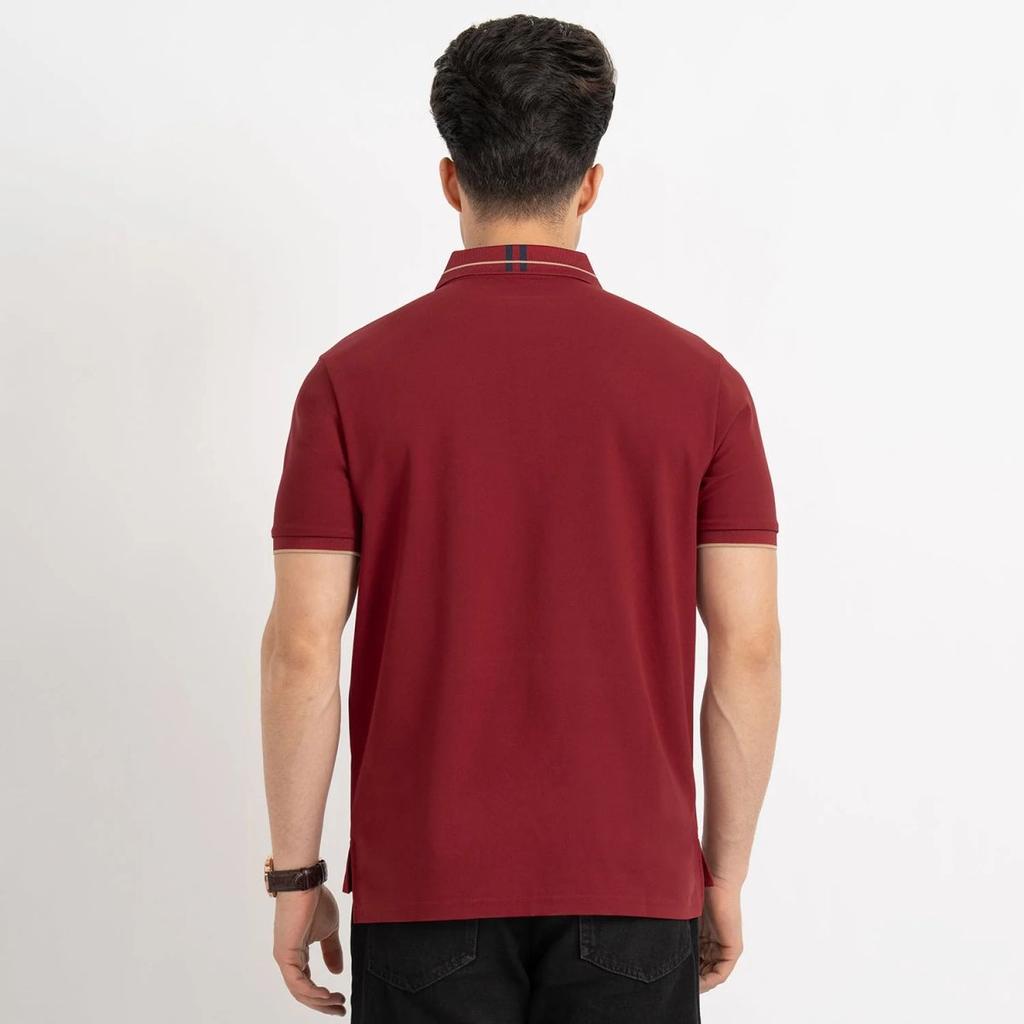 T Shirts for Men in Red | Polo Half Sleeve T Shirt — photo 2