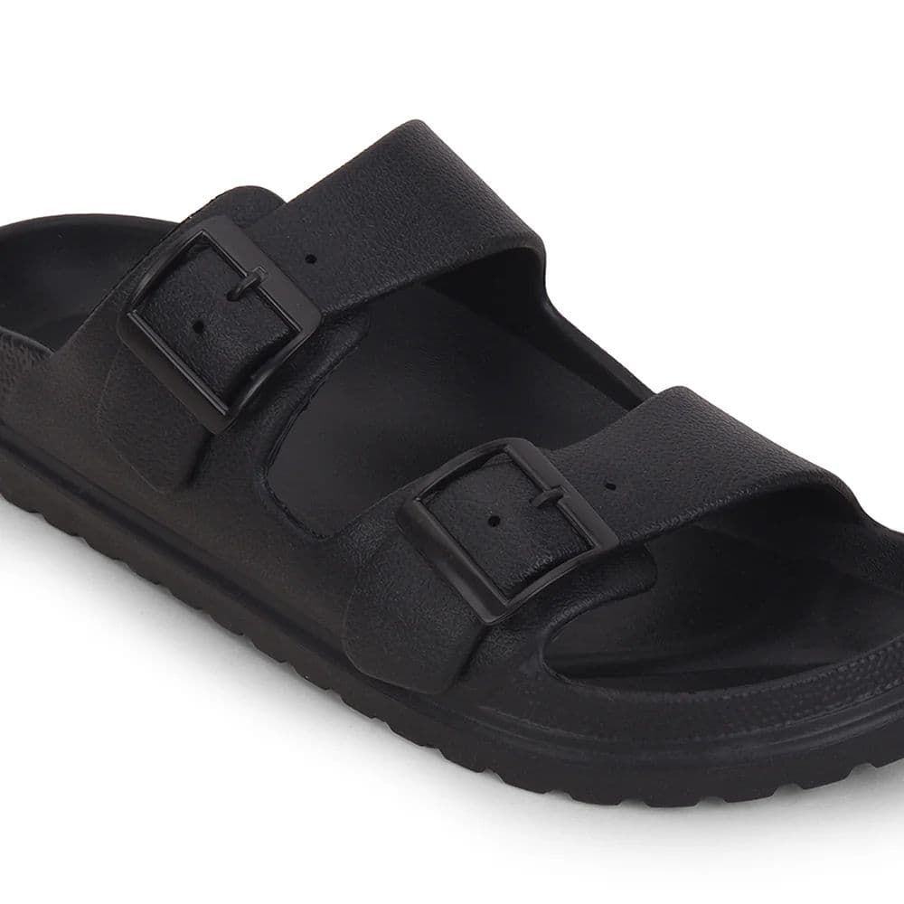 A-HA Black Casual Flat Sandal For Men COMMIT By Liberty — photo 5