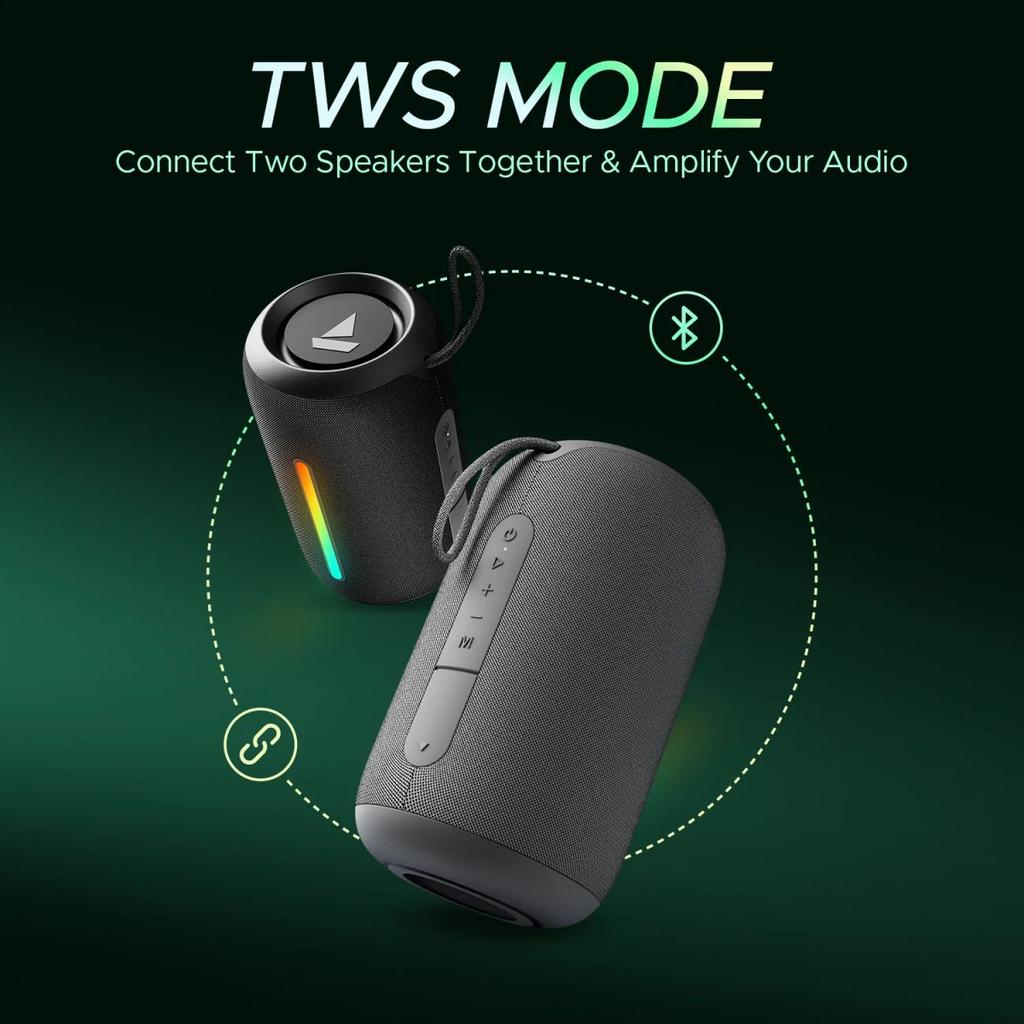 boAt Stone 358 Pro | Portable Bluetooth Speaker with 14W boAt Signature Sound, RGB LED Design, 12 Hours Playback — photo 7