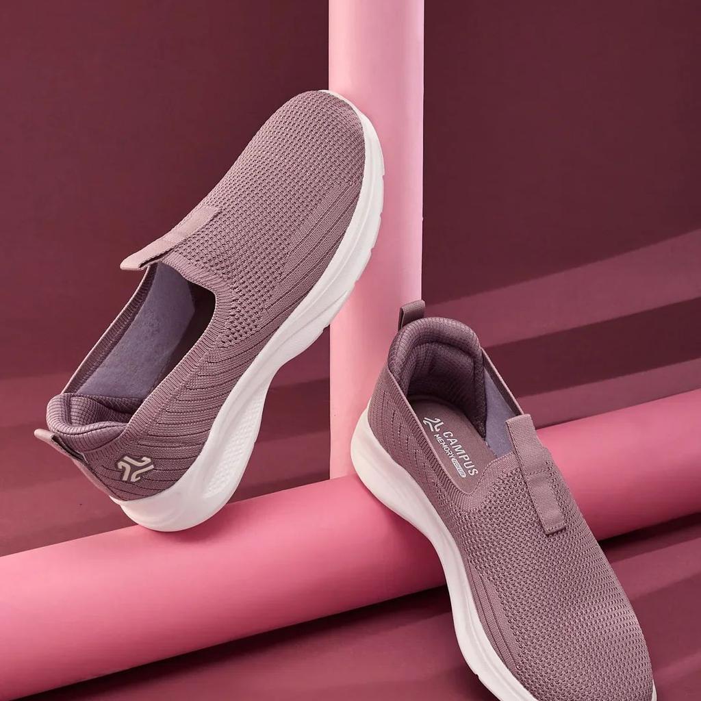 PLUZZ Mauve Women's Walking Shoes