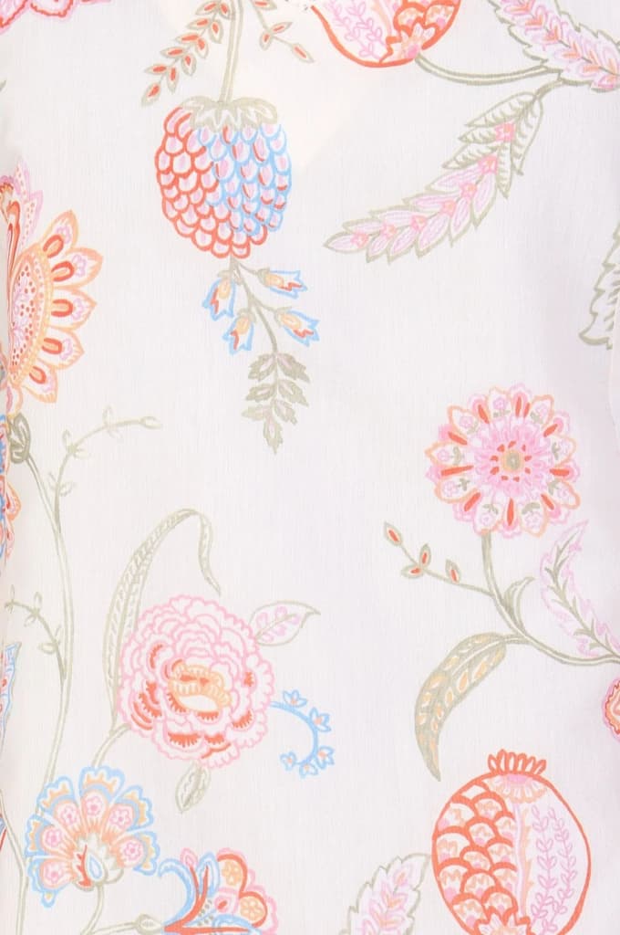 Off-White Schiffily Embroidered Floral Straight Kurta — photo 3