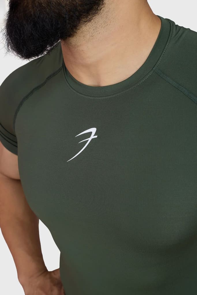Compression T-shirt Olive — photo 3