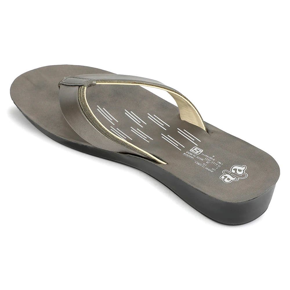 A-HA Grey Casual Slip on Slippers for Women AVNI-12 by Liberty — photo 4