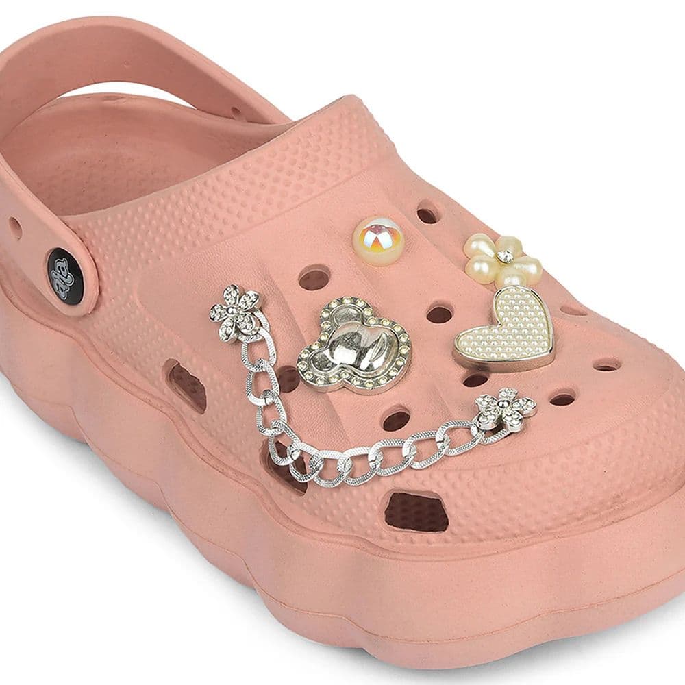 A-HA Peach Casual Sling Back Clogs For Women ZQ-SH-012 By Liberty — photo 5