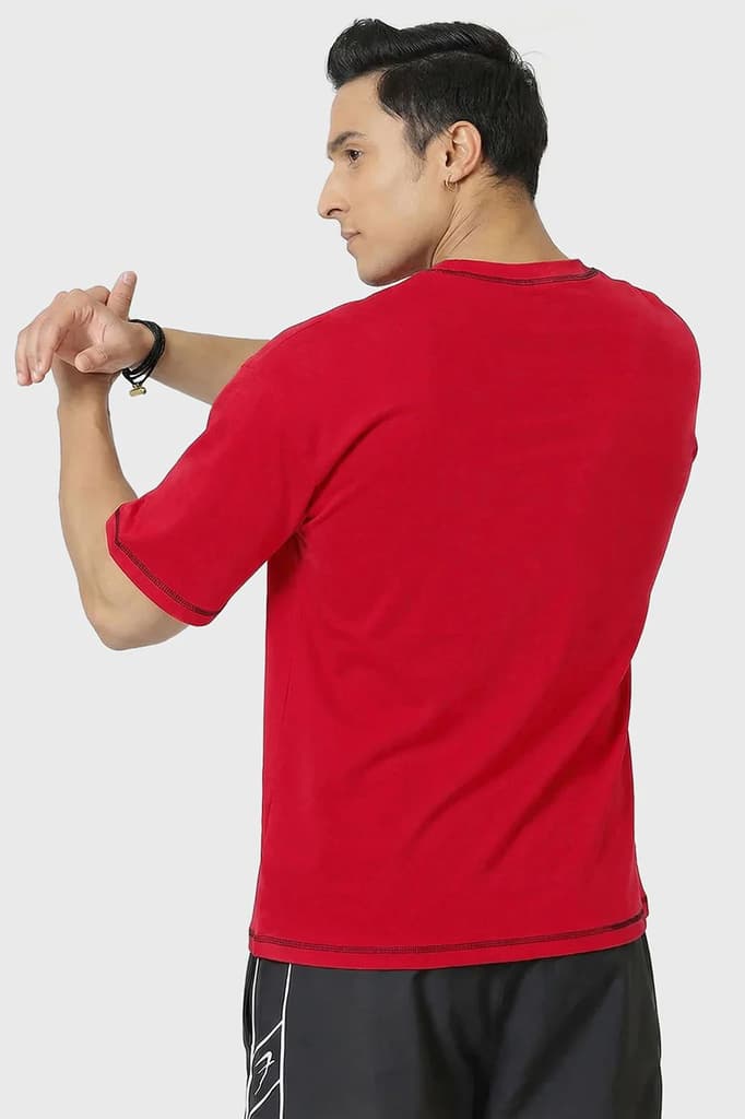 Primal Code Oversized T-shirt Red — photo 6