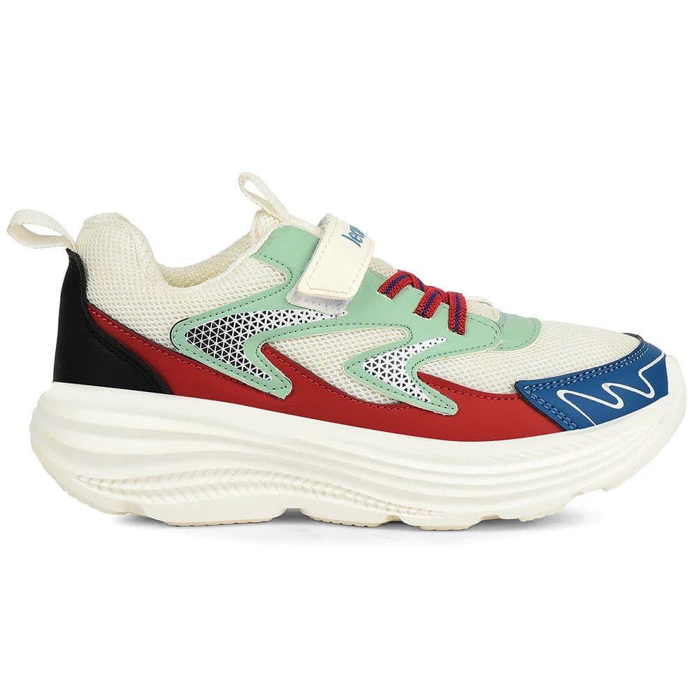 Leap7x White Sports Non Lacing Walking Shoes For Kids VISTA-V By Liberty — photo 2