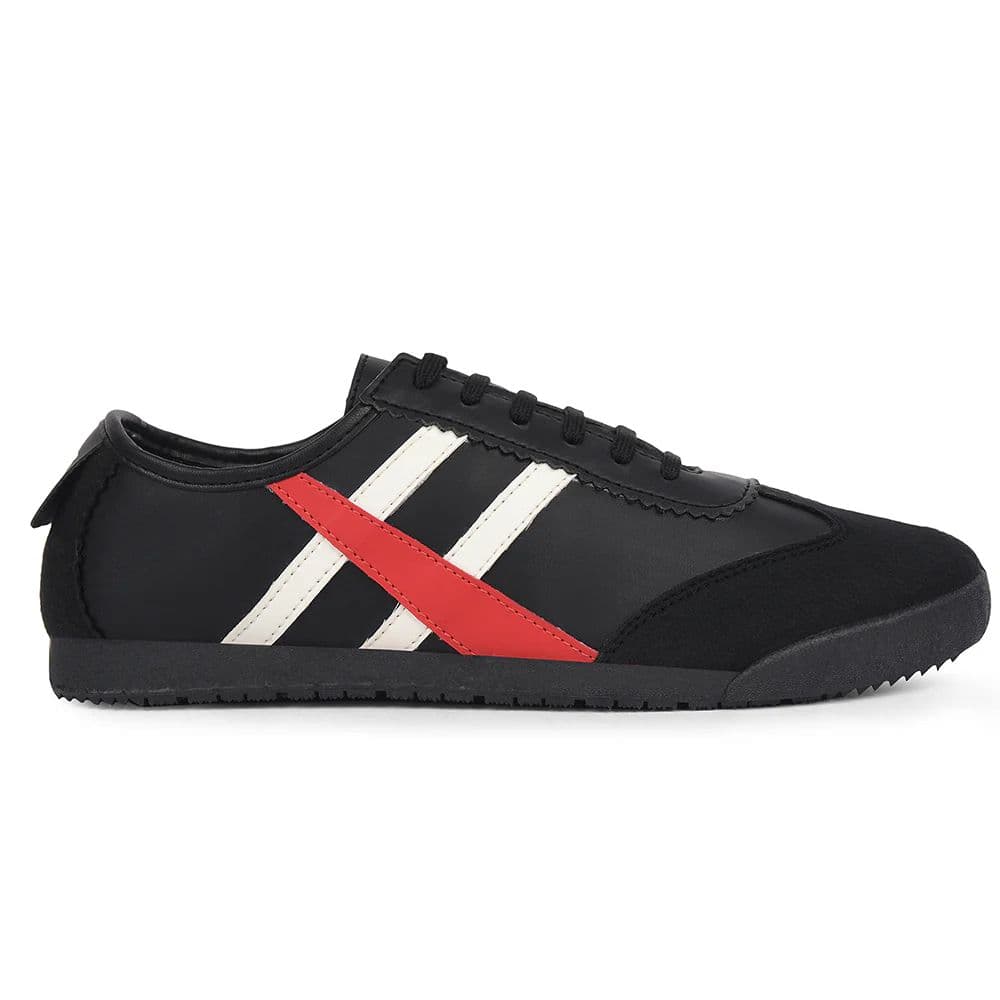 Leap7x Black Casual Lacing Sneakers For Men DECIAN-3E By Liberty — photo 2