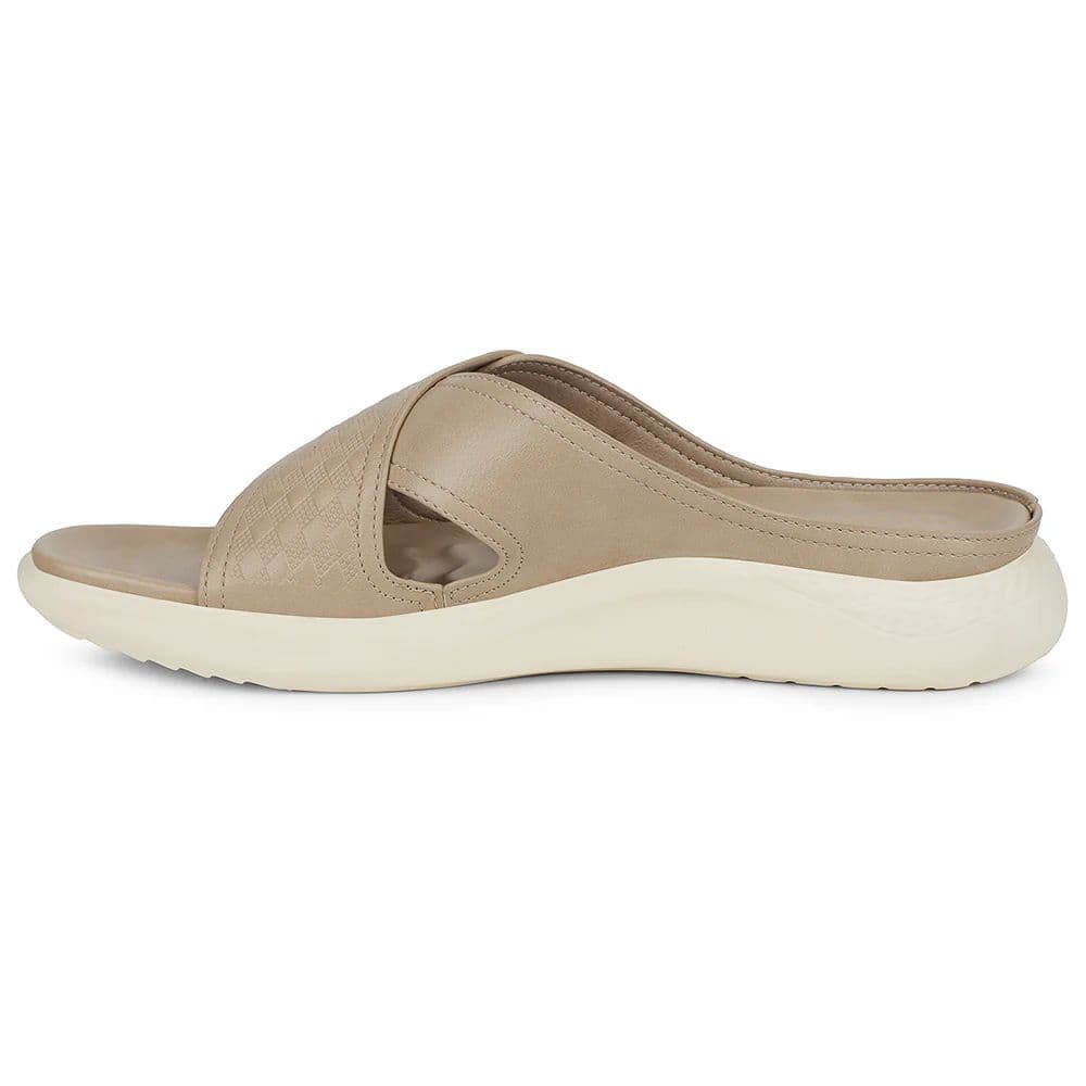 Healers Cream Casual Flat Sandal For Women ZQ-DM-02 By Liberty — photo 3